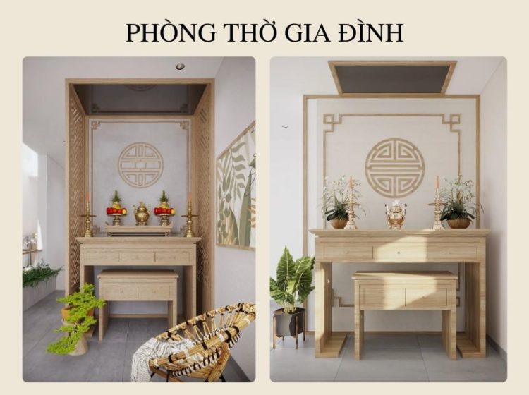 5 xu hướng trang trí phòng thờ gia đình tinh tế, hiện đại 