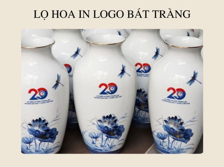 Lọ hoa in logo: món sang trọng và ý nghĩa