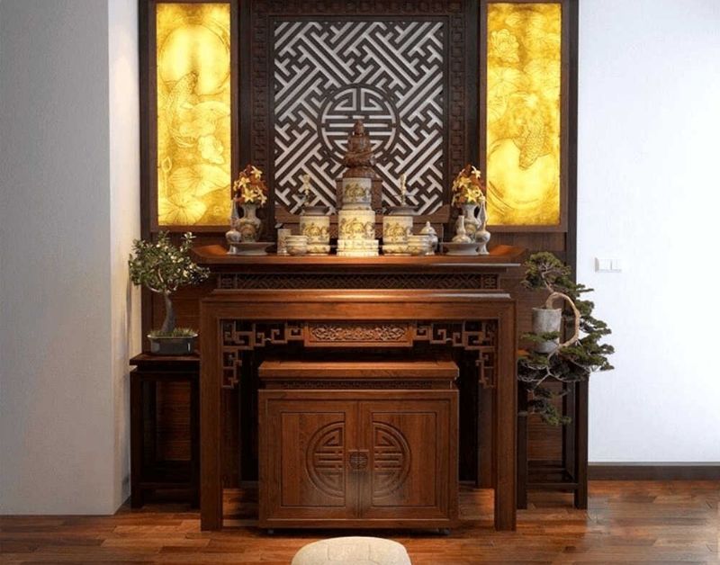 Phòng thờ gia tiên đẹp nhất cho năm 2025