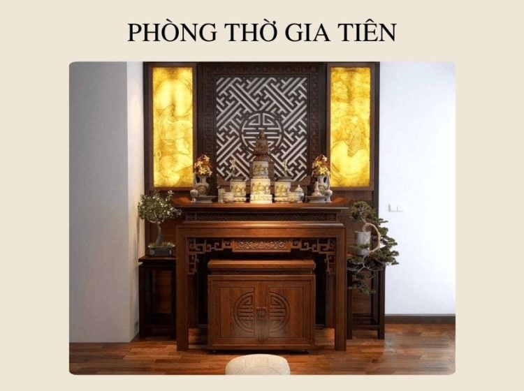 Phòng thờ gia tiên đẹp nhất cho năm 2025