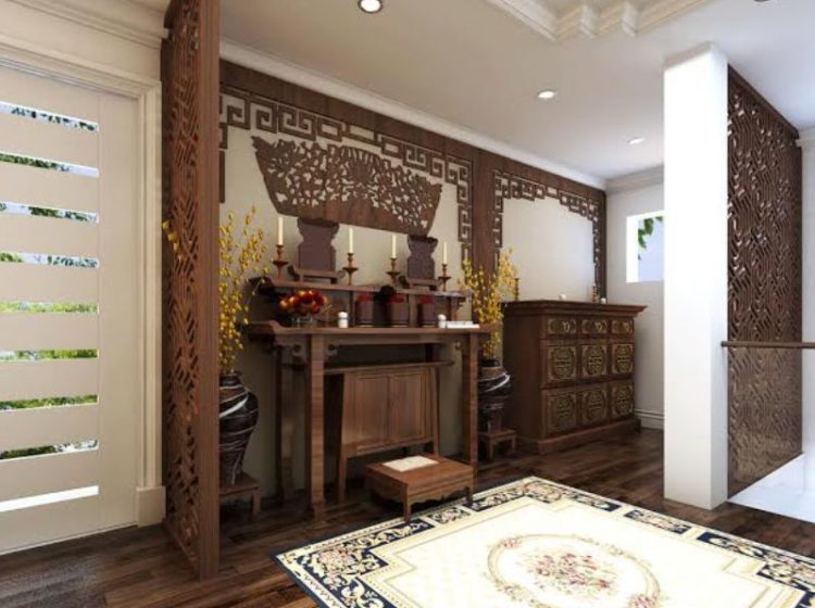 Cách hóa giải bàn thờ đối diện cầu thang