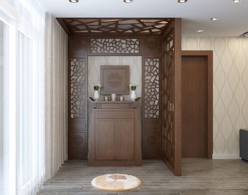 Cách khắc phục bàn thờ cạnh cửa ra vào và lưu ý phong thuỷ