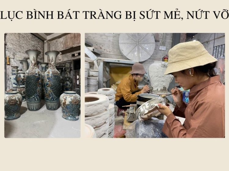 Khi lục bình bát tràng bị sứt mẻ, nứt vỡ: có nên sửa chữa?