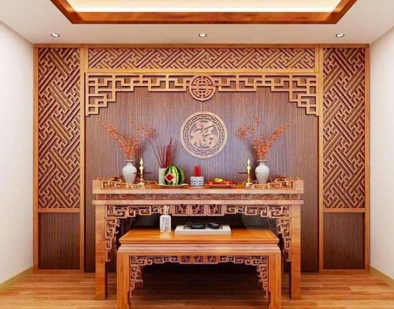 Những lưu ý quan trọng khi sử dụng vách ban thờ gỗ
