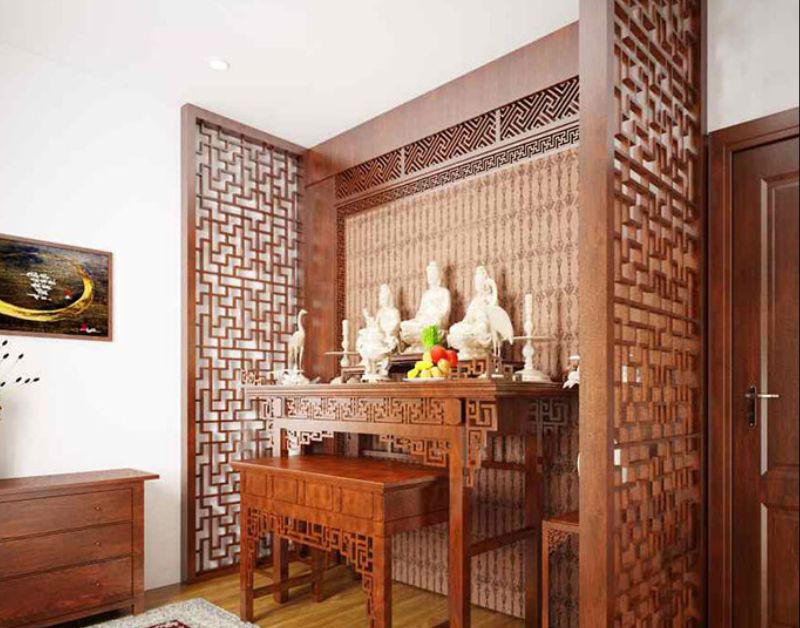 Những lưu ý quan trọng khi sử dụng vách ban thờ gỗ