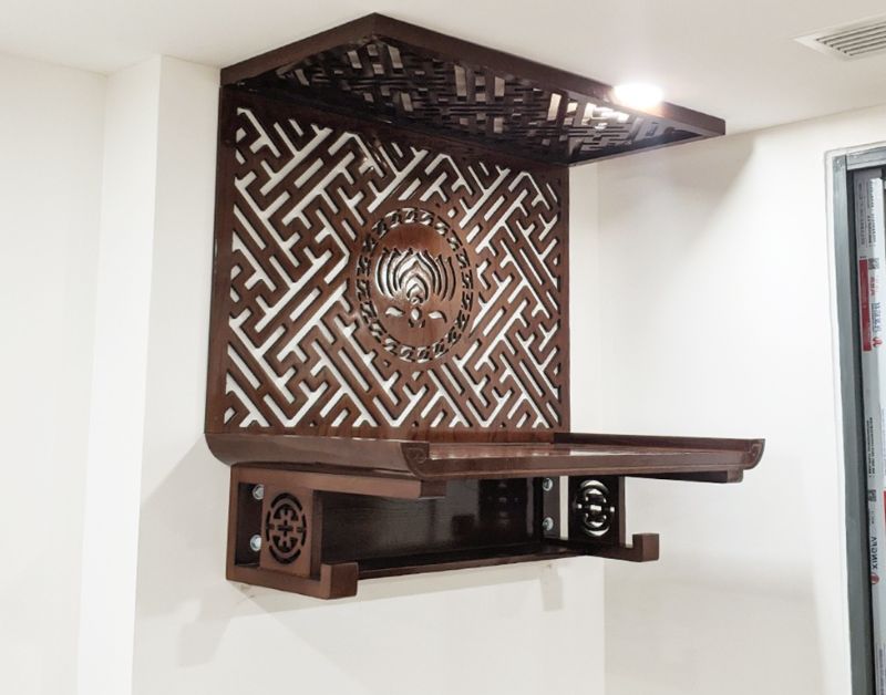 Ý tưởng thiết kế vách ngăn bàn thờ chung cư nhỏ