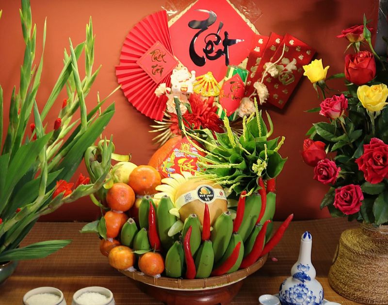 Những loại quả phổ biến được bày trên mâm ngũ quả
