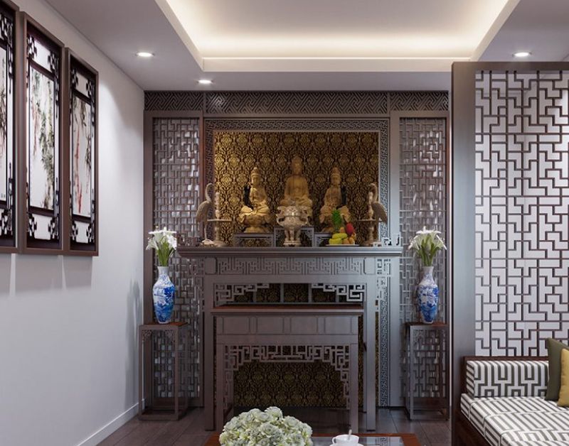 Thế nào là một không gian phòng thờ đẹp và cách bài trí hợp phong thủy?