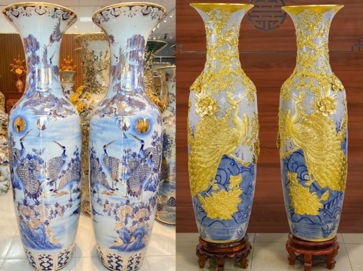 Tổng hợp lục bình Bát Tràng đẹp, đa dạng kích thước và kiểu dáng